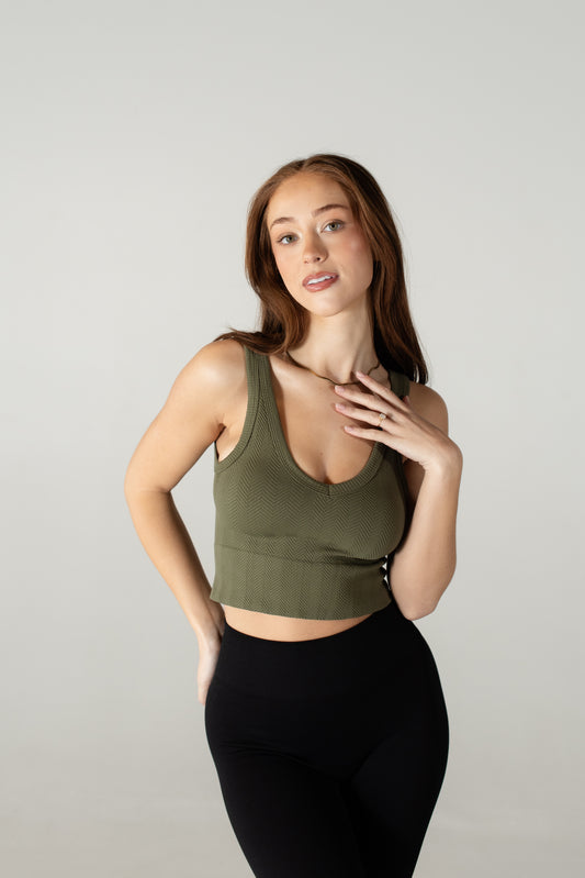 Carmen Top Olive